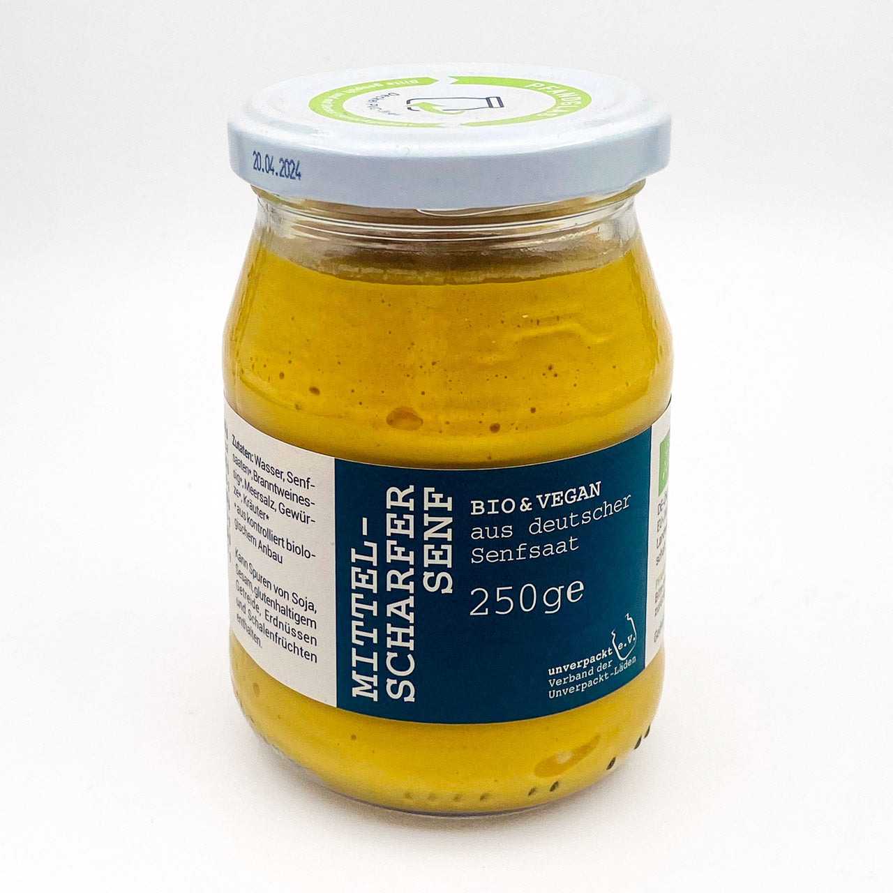 Mittelscharfer Senf (250 g im Pfandglas)