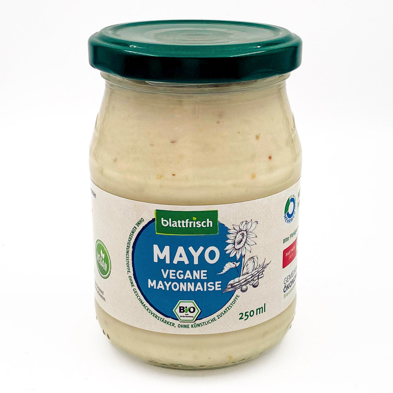 Vegane Mayonnaise (250 ml im Pfandglas)