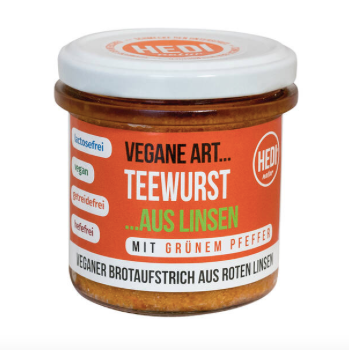 Teewurst mit grünem Pfeffer vegan (140 g)