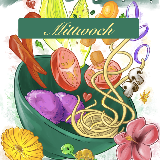 Mittwoch (19.03.25) -  Gefüllte Paprika mit Kräuter-Joghurt-Sauce auf Basmatireis