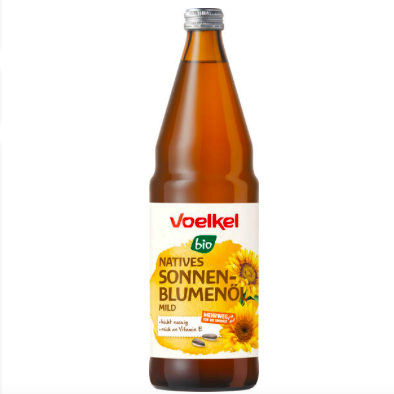 Sonnenblumenöl nativ mild (750 ml, Pfandflasche)